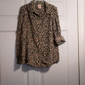 Lepord print blouse